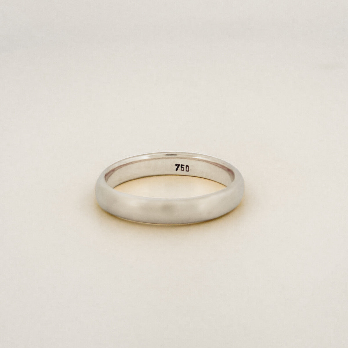 PERPETUAL wedding band in 18ct gold or platinum, hand-engraved with the wearer's initials. Handmade in Melbourne by AGOVIA.