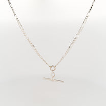 Sterling Silver Fob Figaro Chain