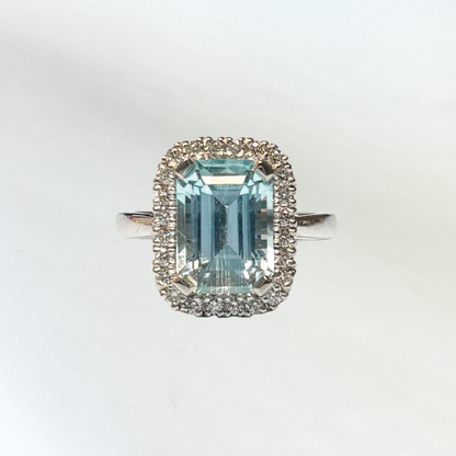 AzulAmor Ring (aquamarine, diamond)