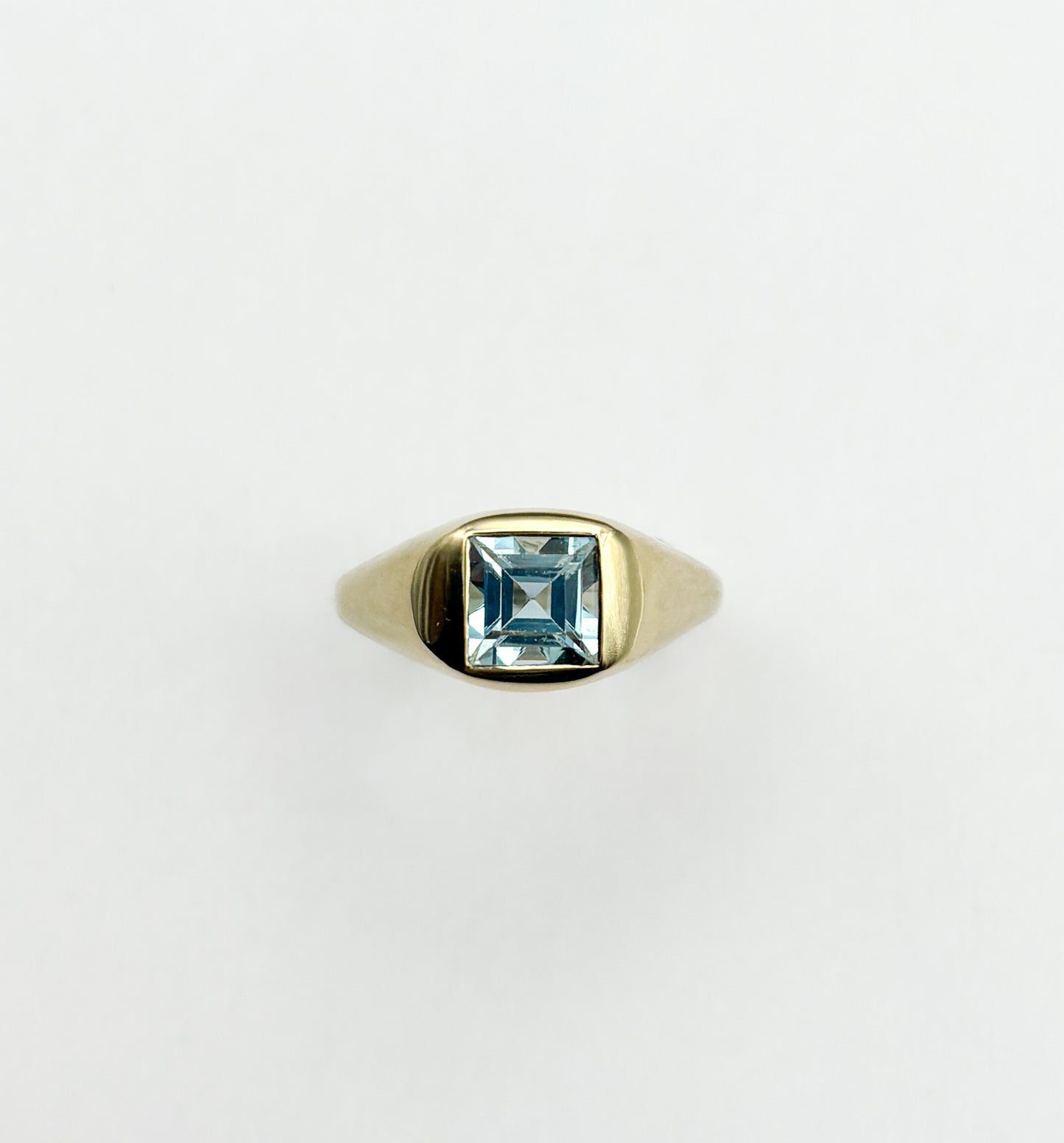 CarréClaw Ring (aquamarine)