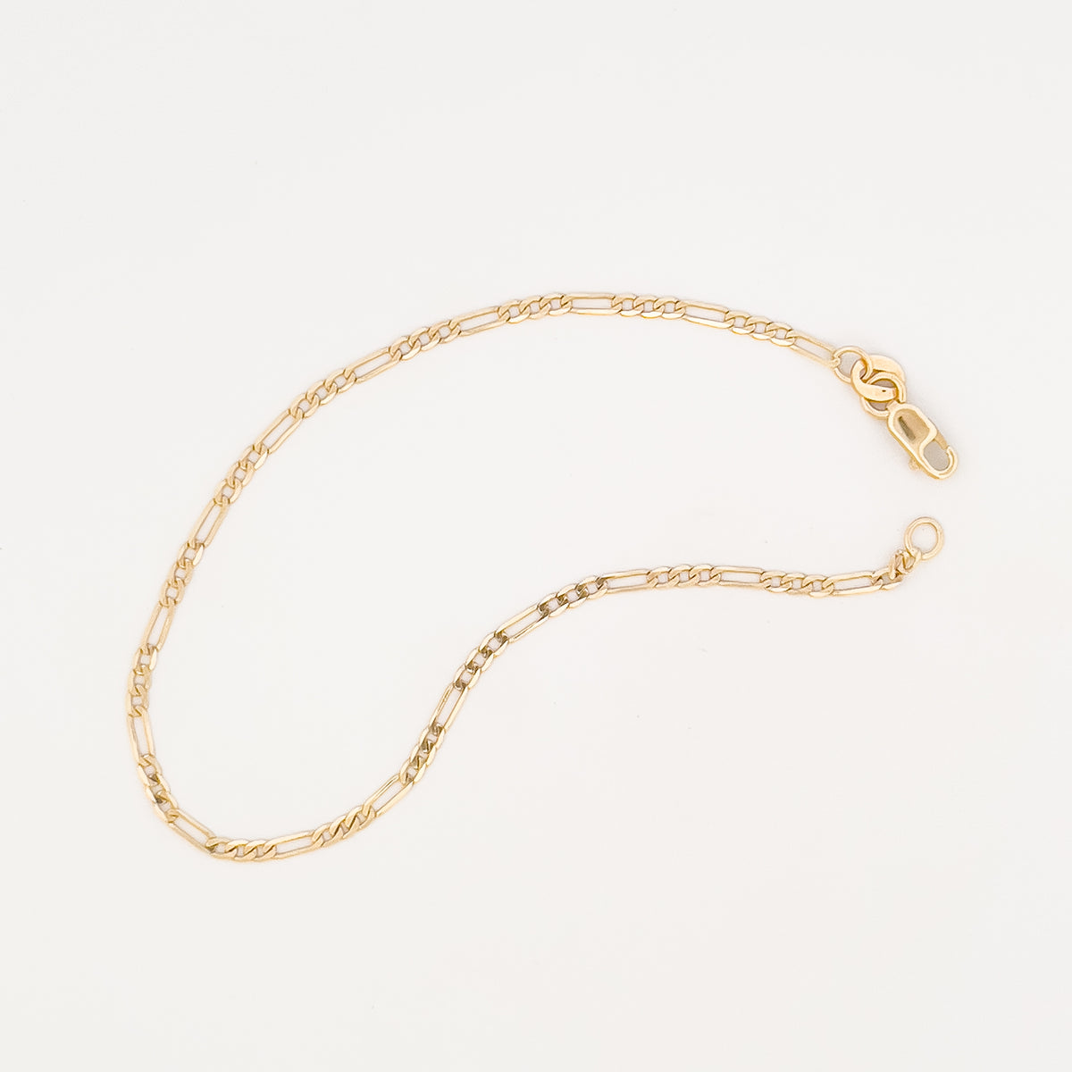 DIDI figaro bracelet in solid 9ct yellow gold. Italian-made, finished in Melbourne by AGOVIA.