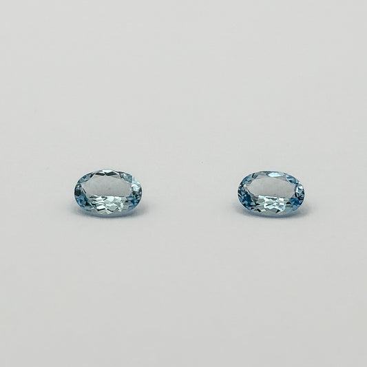 Aquamarine (oval cut, 6x4mm)