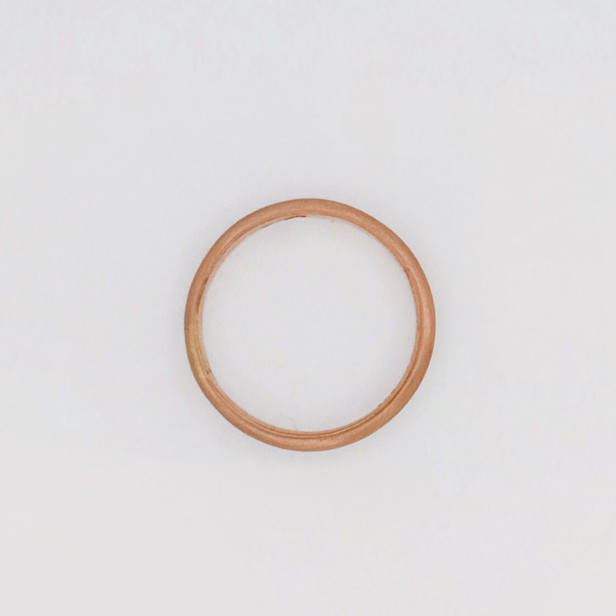 PERPETUAL wedding band in 9ct pink gold, plain polished finish. Handmade in Melbourne by AGOVIA.