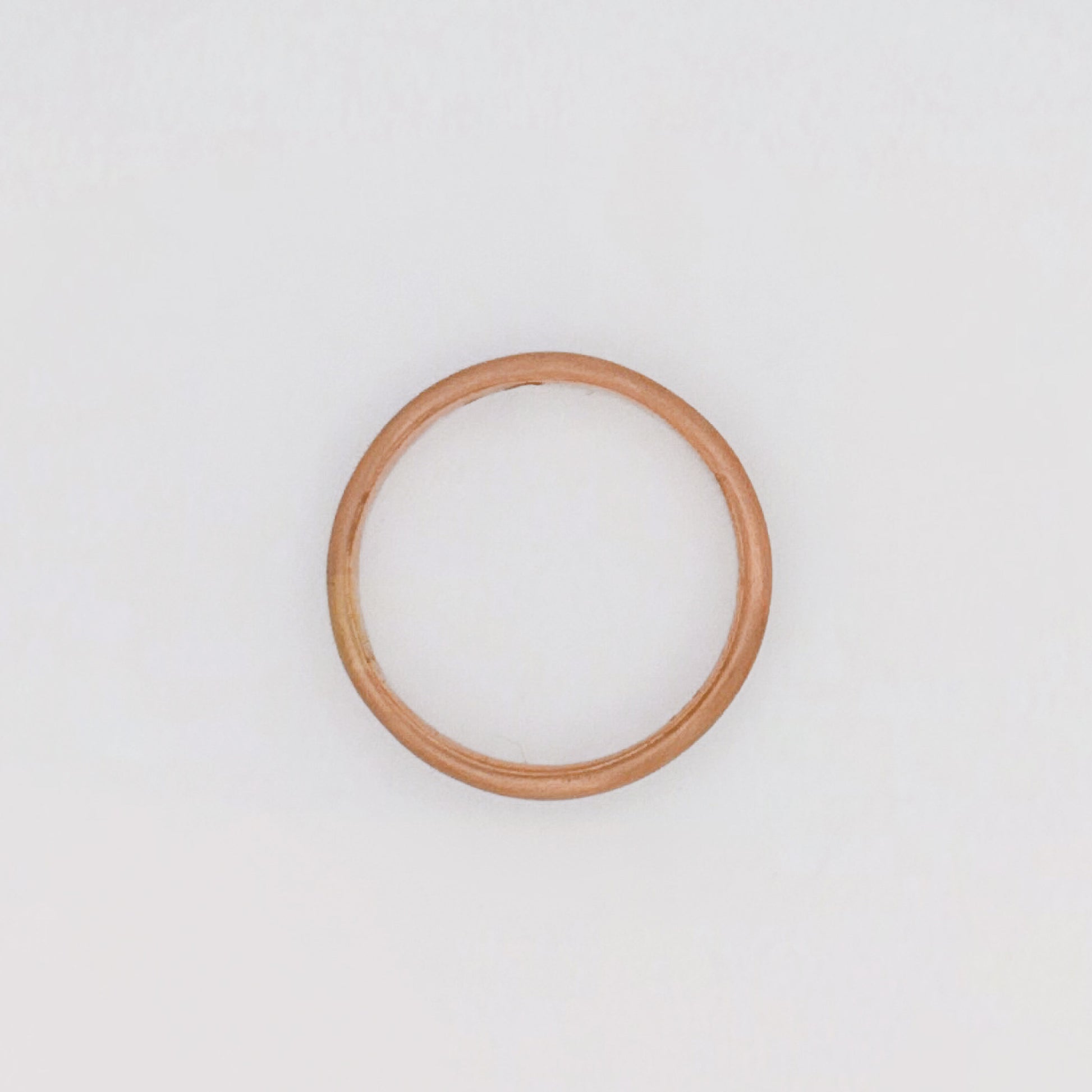 Agovia Pink Gold Wedding Band Plain