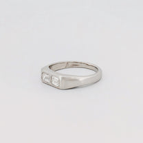 Agovia Platinum Diamond AYXA Ring Front