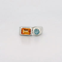 ARANSO Ring (Citrine/Aquamarine)